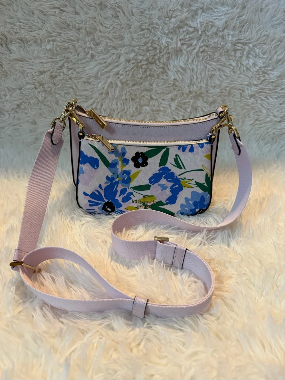 Kate Spade Festival Floral Duo Crossbody Cream/Multicolor - Picture 2 of 13